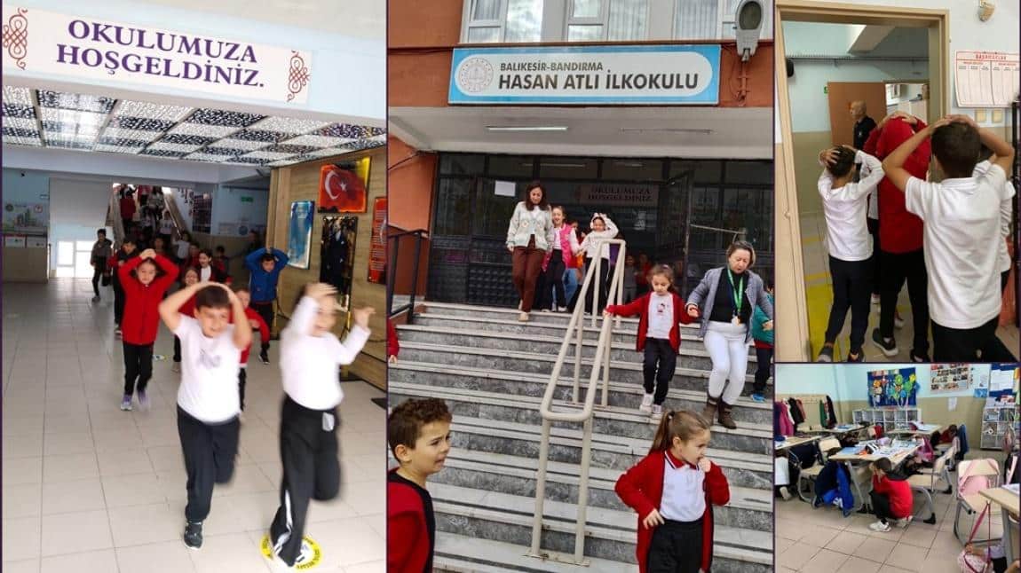 “Afetler ve Dayanıklılık Ayı” Kapsamında Okulumuzda “çök- kapan-tutun” Tatbikatı Yapıldı